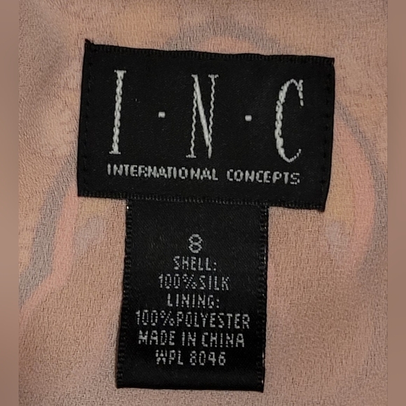 VINTAGE Y2K INC 100% Silk 2pc Set Paisley Midi Skirt & Cami Size 8 - Picture 8 of 13